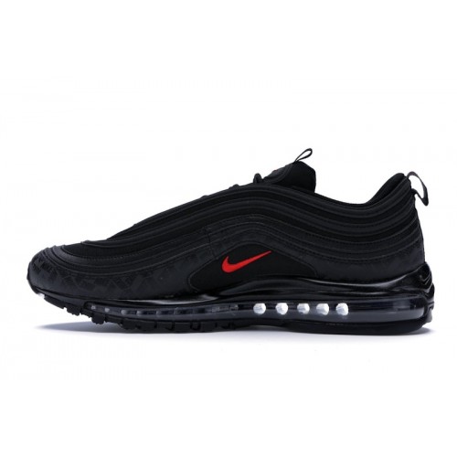 Кроссы Nike Air Max 97 All-Over Print Black Red - мужская сетка размеров