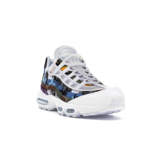 Кроссы Nike Air Max 95 ERDL Party White - мужская сетка размеров