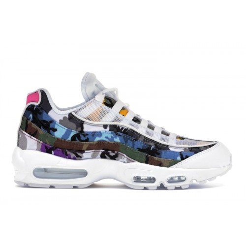 Кроссы Nike Air Max 95 ERDL Party White - мужская сетка размеров