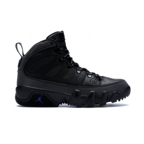 Кроссы Jordan 9 Retro Boot Black Concord - мужская сетка размеров