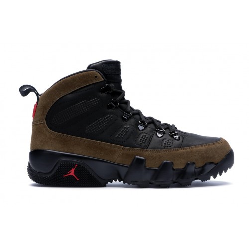 Кроссы Jordan 9 Retro Boot NRG Olive - мужская сетка размеров