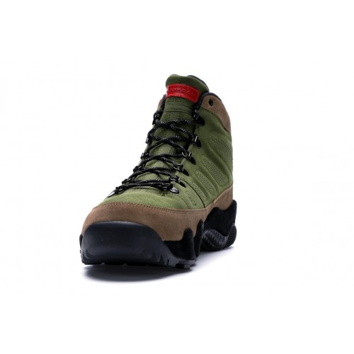 Кроссы Jordan 9 Retro Boot NRG Military Brown - мужская сетка размеров