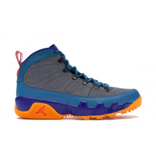Кроссы Jordan 9 Retro Boot Green Abyss - мужская сетка размеров