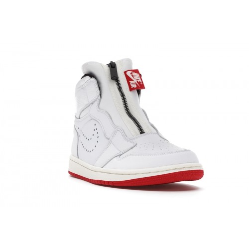 Air Jordan 1 Retro High Zip White University Red - мужская сетка размеров