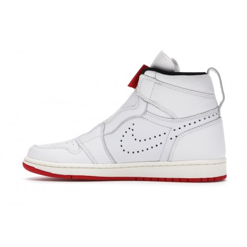 Air Jordan 1 Retro High Zip White University Red - мужская сетка размеров