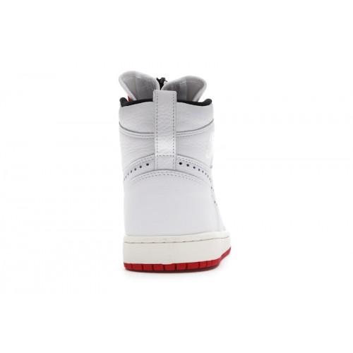 Air Jordan 1 Retro High Zip White University Red - мужская сетка размеров