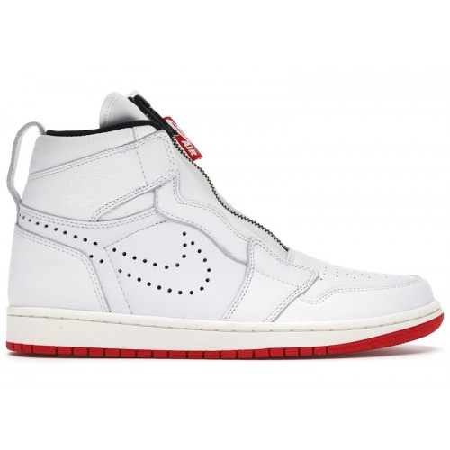 Air Jordan 1 Retro High Zip White University Red - мужская сетка размеров