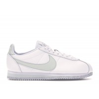 Женские кроссовки Nike Classic Cortez Flyleather White Light Silver (W)