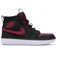 Jordan 1 High React Black Noble Red