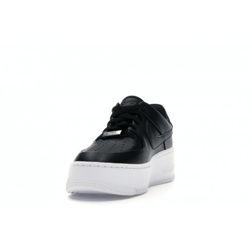 Кроссы Nike Air Force 1 Sage Low Black White (W) - женская сетка размеров
