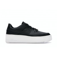 Женские кроссовки Nike Air Force 1 Sage Low Black White (W)