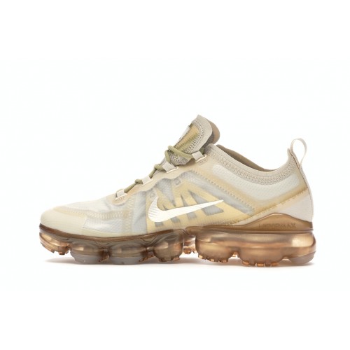 Кроссы Nike Air VaporMax 2019 Cream Light Bone (W) - женская сетка размеров