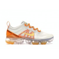 Женские кроссовки Nike Air VaporMax 2019 White Orange Peel (W)