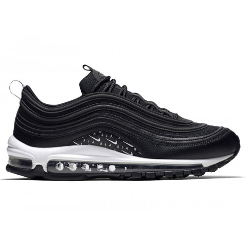 Кроссы Nike Air Max 97 Black Swoosh Pattern (W) - женская сетка размеров