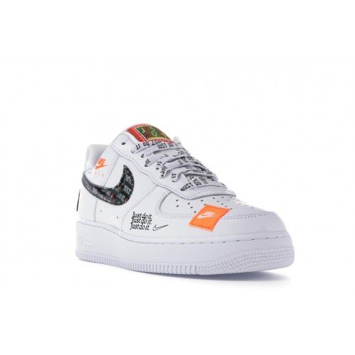 Кроссы Nike Air Force 1 Low Just Do It Pack White/Black - мужская сетка размеров