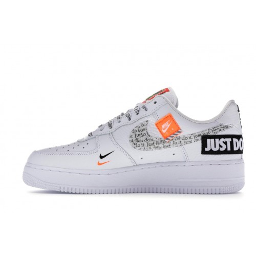 Кроссы Nike Air Force 1 Low Just Do It Pack White/Black - мужская сетка размеров