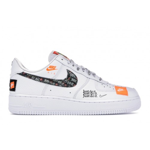 Кроссы Nike Air Force 1 Low Just Do It Pack White/Black - мужская сетка размеров