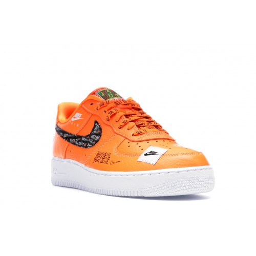 Кроссы Nike Air Force 1 Low Just Do It Pack Total Orange - мужская сетка размеров