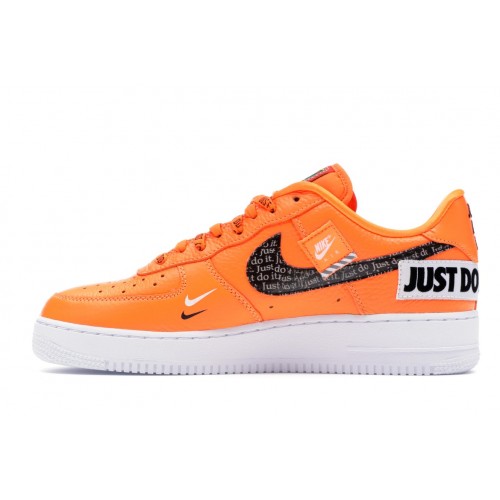 Кроссы Nike Air Force 1 Low Just Do It Pack Total Orange - мужская сетка размеров