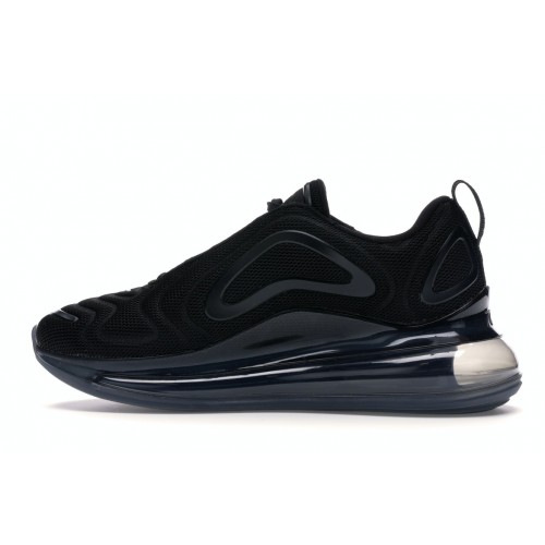 Кроссы Nike Air Max 720 Triple Black (W) - женская сетка размеров