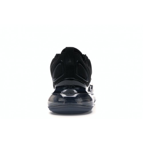 Кроссы Nike Air Max 720 Triple Black (W) - женская сетка размеров