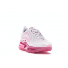 Женские Nike Air Max 720 White Pink Rise Laser Fuchsia (W)