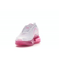 Женские Nike Air Max 720 White Pink Rise Laser Fuchsia (W)