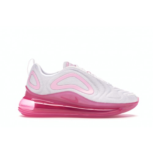 Кроссы Nike Air Max 720 White Pink Rise Laser Fuchsia (W) - женская сетка размеров