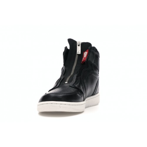 Кроссы Jordan 1 Retro High Zip Black Gym Red Phantom (W) - женская сетка размеров