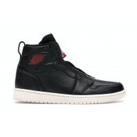 Женские кроссовки Jordan 1 Retro High Zip Black Gym Red Phantom (W)