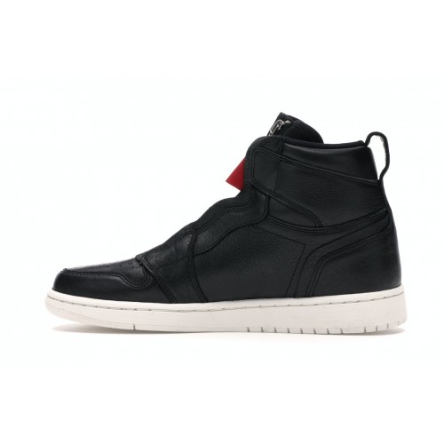 Кроссы Jordan 1 Retro High Zip Black Gym Red Phantom (W) - женская сетка размеров