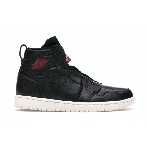 Кроссы Jordan 1 Retro High Zip Black Gym Red Phantom (W) - женская сетка размеров