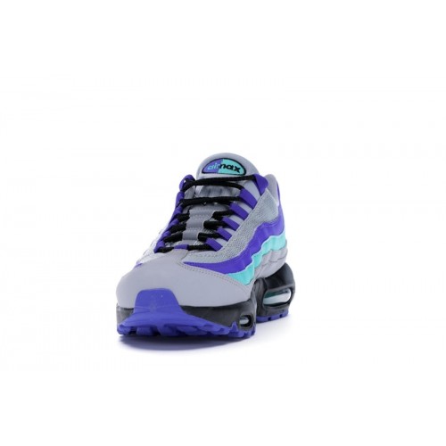 Кроссы Nike Air Max 95 Wolf Grey Grape - мужская сетка размеров