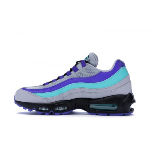 Кроссы Nike Air Max 95 Wolf Grey Grape - мужская сетка размеров