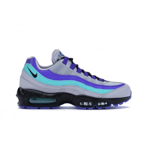 Кроссы Nike Air Max 95 Wolf Grey Grape - мужская сетка размеров