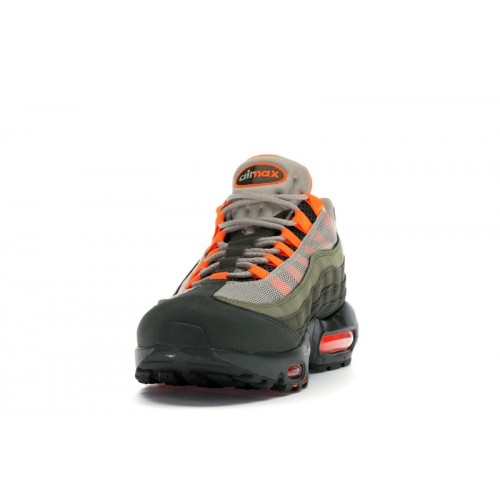 Кроссы Nike Air Max 95 OG Neutral Olive Total Orange - мужская сетка размеров