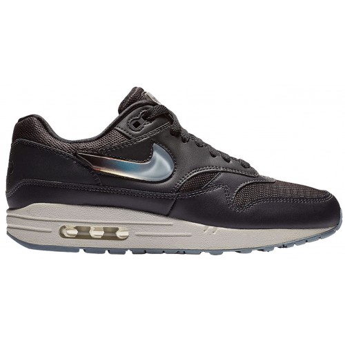 Кроссы Nike Air Max 1 Oil Grey Obsidian Mist (W) - женская сетка размеров