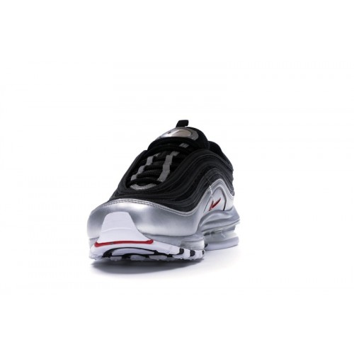 Кроссы Nike Air Max 97 Silver Black - мужская сетка размеров