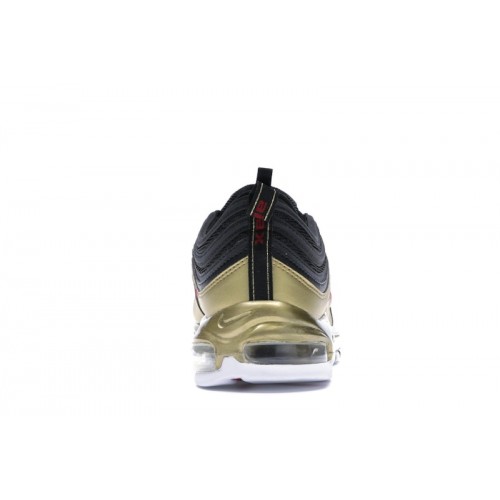 Кроссы Nike Air Max 97 Black Metallic Gold - мужская сетка размеров