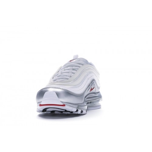 Кроссы Nike Air Max 97 Silver White - мужская сетка размеров