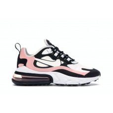 Женские кроссовки Nike Air Max 270 React Black White Bleached Coral (W)