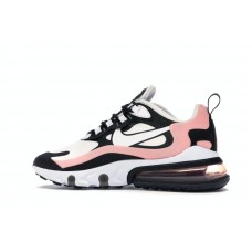 Женские Nike Air Max 270 React Black White Bleached Coral (W)