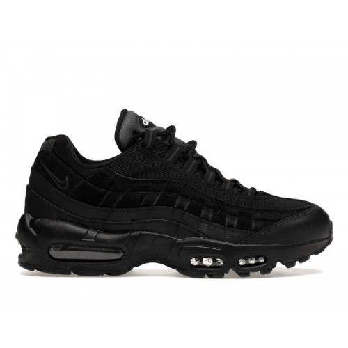 Кроссы Nike Air Max 95 Essential Triple Black - мужская сетка размеров