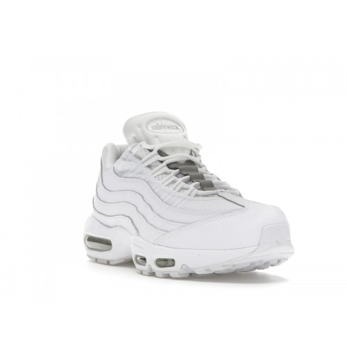 Кроссы Nike Air Max 95 White Pure Platinum - мужская сетка размеров