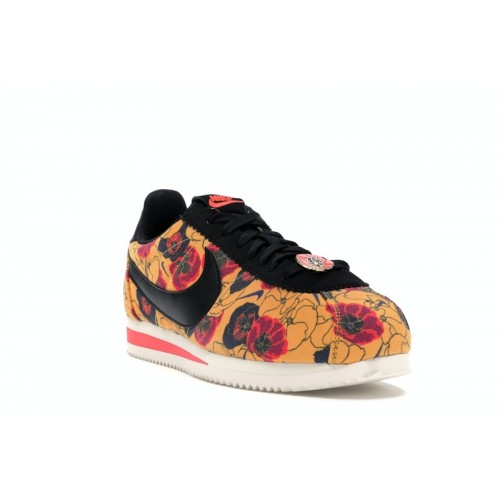Кроссы Nike Classic Cortez LX Floral Pack Gold (W) - женская сетка размеров