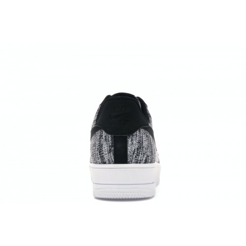 Кроссы Nike Air Force 1 Flyknit 2 Black Pure Platinum - мужская сетка размеров