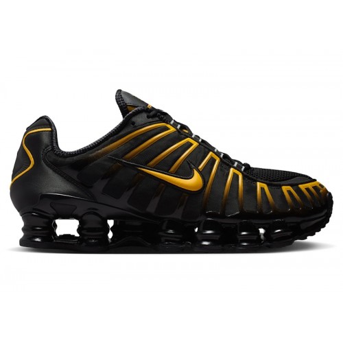 Кроссы Nike Shox TL Black University Gold - мужская сетка размеров