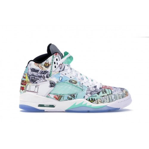 Кроссы Jordan 5 Retro Wings (GS) - подростковая сетка размеров