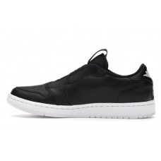 Женские Jordan 1 Retro Low Slip Black White (W)