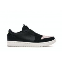 Женские кроссовки Jordan 1 Retro Low Slip Black Silt Red (W)